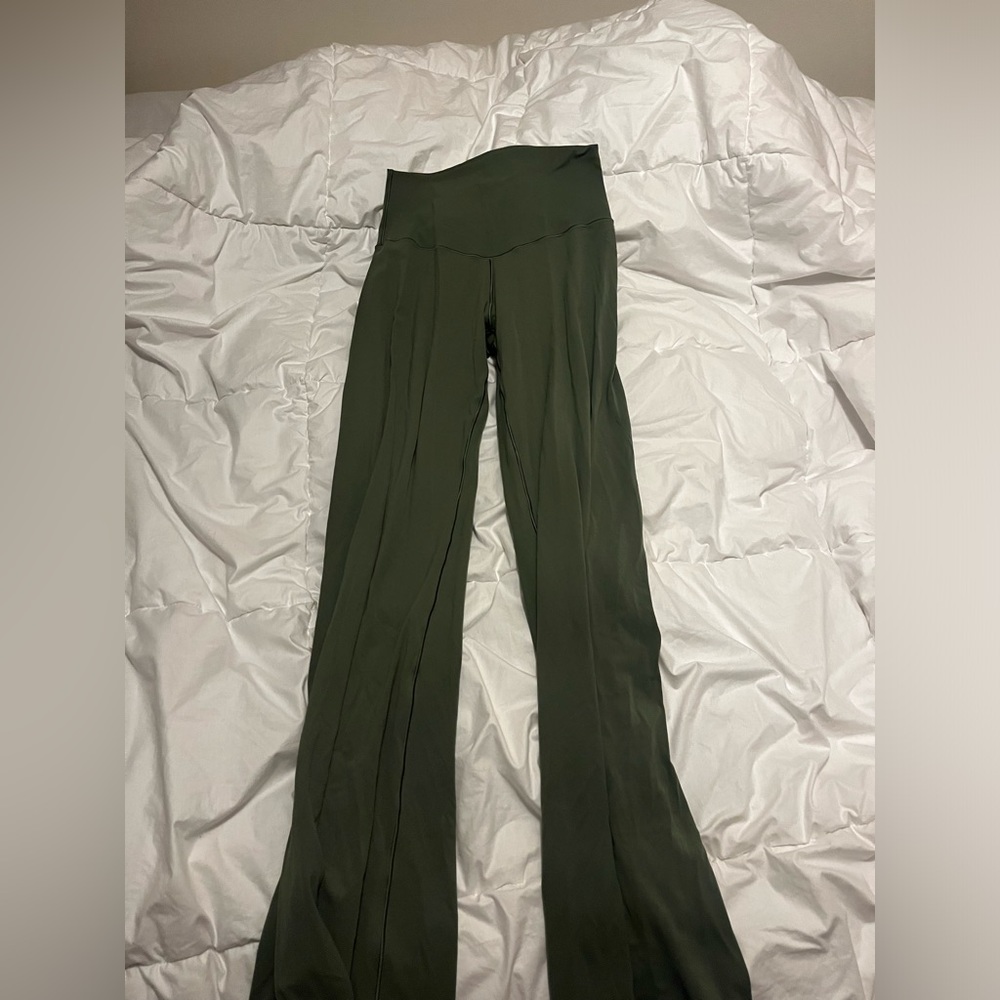 Green Aerie Flare Leggings